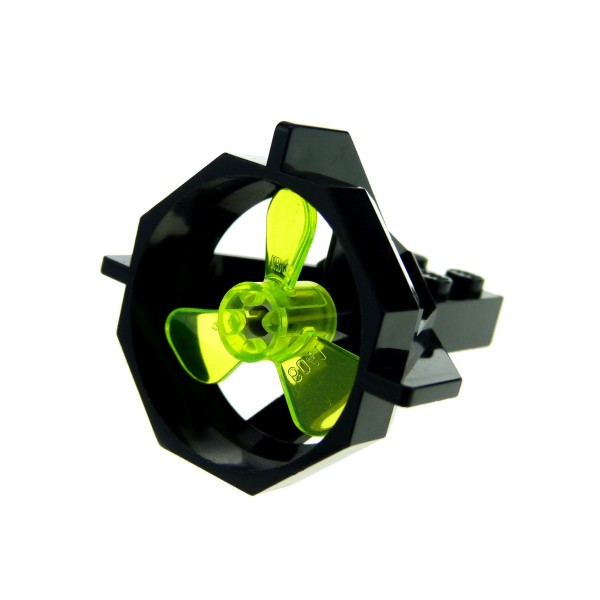 1x Lego Propeller Gehäuse 5x5x4 schwarz Schraube transp neon grün 6041 6040