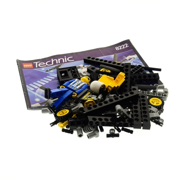1 x Lego Technic Set für Modell 8222 Airport VTOL Hubschrauber Helikopter gelb schwarz 1 x Figur mit Anleitung incomplete unvollständig 