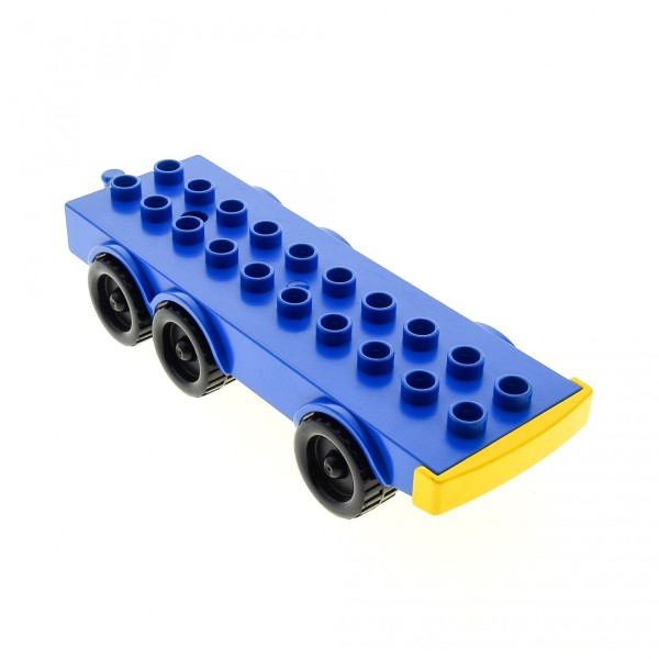 1x Lego Duplo Fahrzeug Chassis 2x10 blau B-Ware abgenutzt Auto LKW dup005