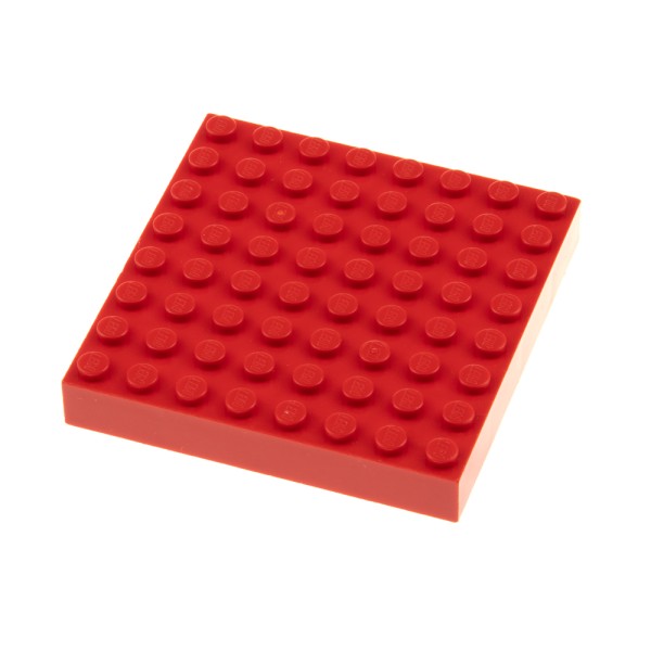 1x Lego Bau Platte 8x8 rot dick Grundplatte Basic Burg 6093 43802 4114380 4201