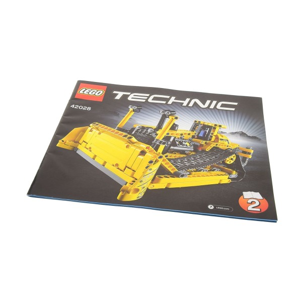 1x Lego Technic Bauanleitung Heft 2 Model Construction Bulldozer Planier 42028