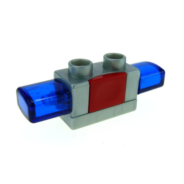 1x Lego Duplo Funktion Stein Sirene Blau Licht transparent blau rot 52189c02