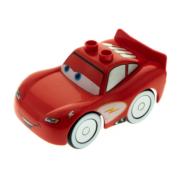 1 x Lego Duplo Fahrzeug Disney Pixar Cars Auto Figur Lightning Mc