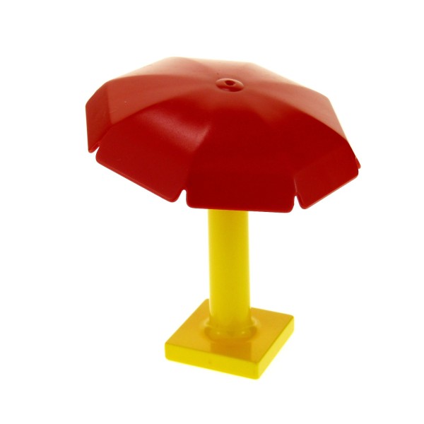 1x Lego Duplo Möbel Garten Schirm Regenschirm rot gelb Sonnenschirm 4913 2322