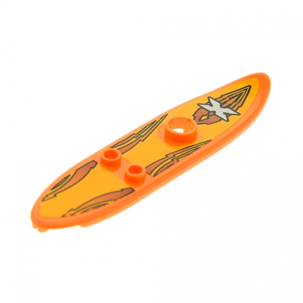 1x Lego Surfbrett orange Xtreme Surfboard Set 6736 6737 6075pb01