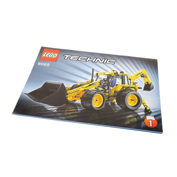 1x Lego Technic Bauanleitung Heft 1 Construction Backhoe Baggerlader 8069