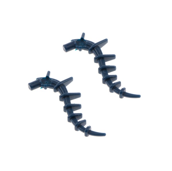 2x Lego Bionicle Pflanze dunkel blau Liane Seegras Tier Schwanz Stachel 55236