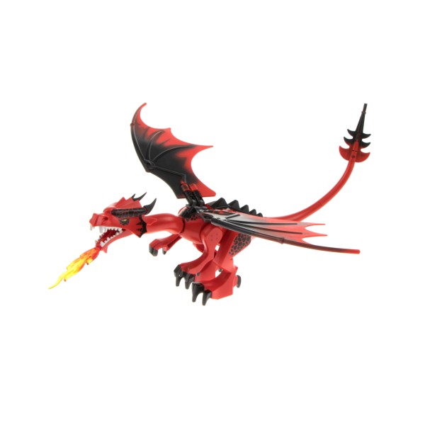 1x Lego Drachen rot Schwanzspitze schwarz Flügel Flamme 70403 51874pb04 Dragon04