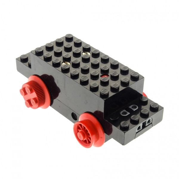1 x Lego System Electric Motor B-Ware abgenutzt 4.5V Type III schwarz 12x4x3 1/3 Eisenbahn Zug Lok Kontakte offen geprüft x469bopen