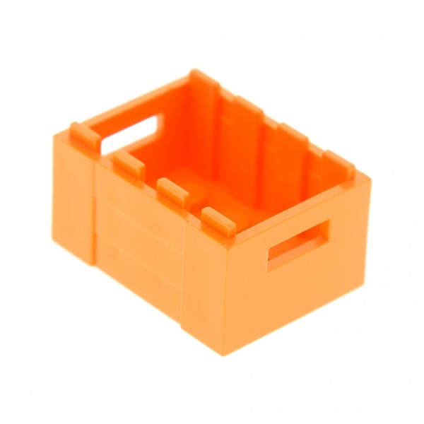1 x Lego System Kiste orange Korb Container Box für Piraten Castle Eisenbahn Jack Stone 30150 