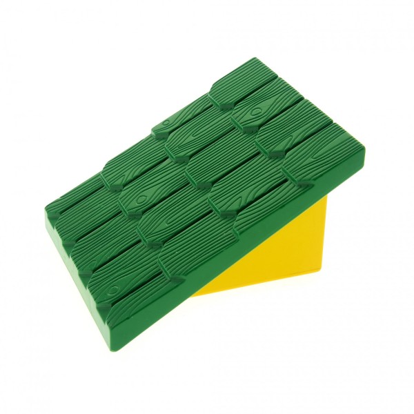 1 x Lego Duplo Dach grün 30° 4 x 4 Element breit klein Base gelb für Puppenhaus Post Set 2656 4860c04