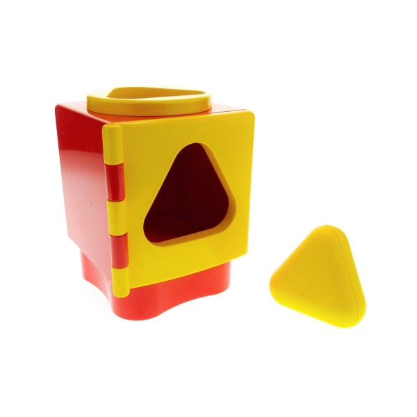 1 x Lego Duplo Primo Spiel Motorik Würfel rot Dreieck gelb Pyramide 31119 31127