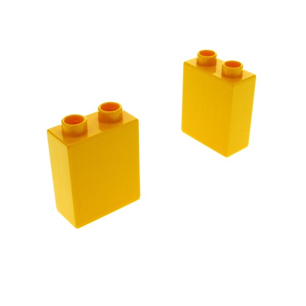 2x Lego Duplo Bau Stein hell orange 1x2x2 Steine 4259572 42657 4066