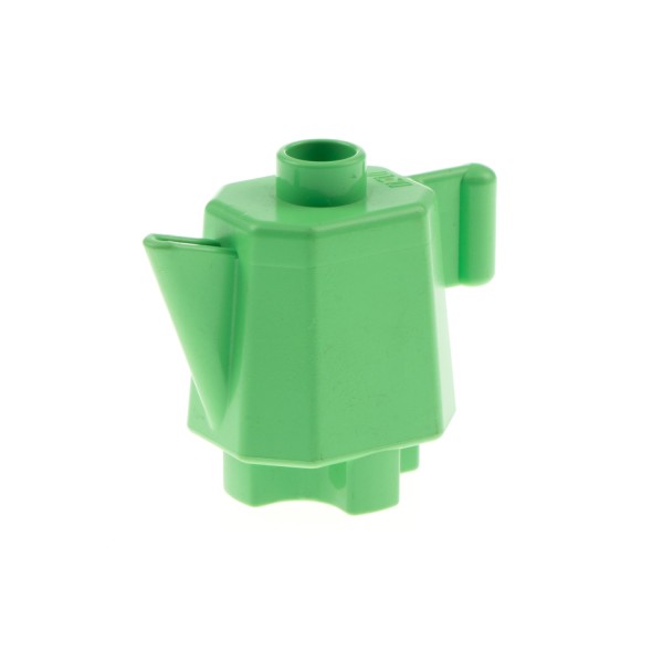 1x Lego Duplo Geschirr Kanne light hell grün hoch Kaffee Tee Milch Küche 31041