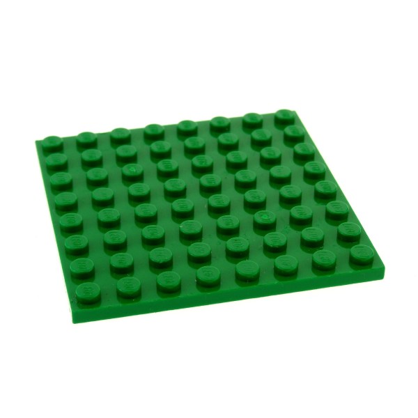 1 x Lego Bau Platte 8 x 8 grün für Set 79003 21301 70403 21125 4183 10230 41539 