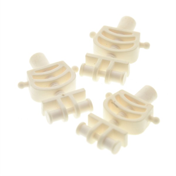 3 x Lego System Torso Oberkörper Figur Skelett weiss Oberkörper Rippen Knochen mit Kugelgelenk Schulter Pins 4757 9473 5988 8813 5948 gen006 gen017 626001 6260