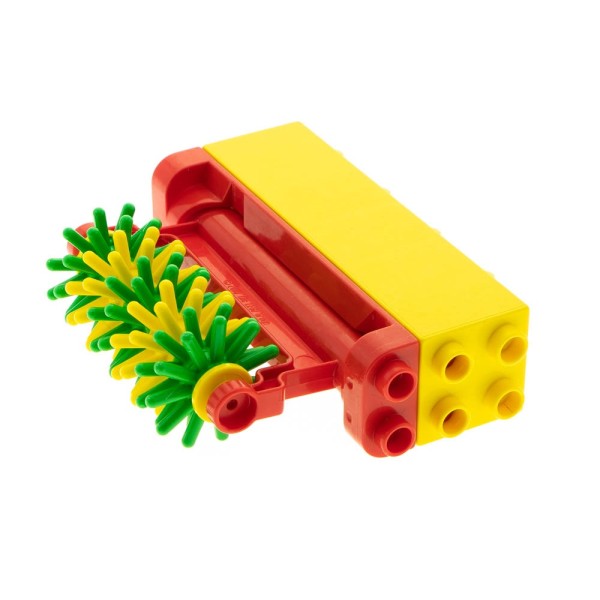 1x Lego Duplo Wand Halter rot Waschbürste Borsten grün gelb 4657328 87322c01