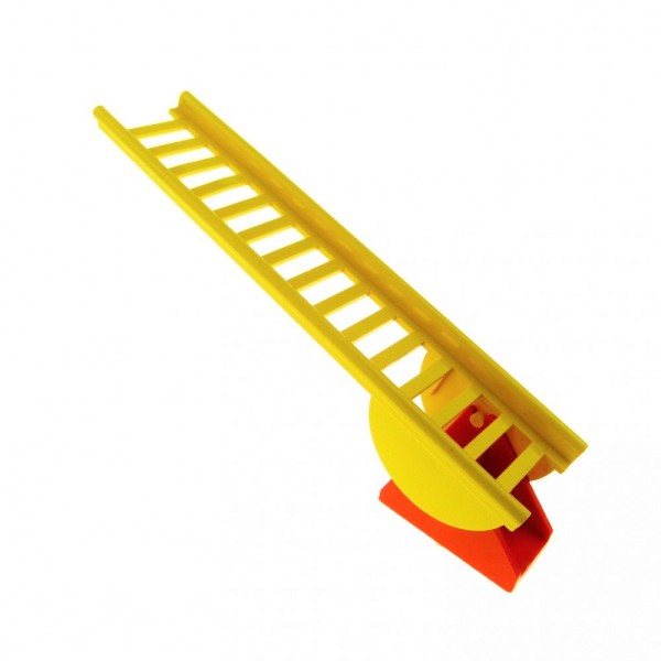 1x Lego Fabuland Leiter 16x4x3 gelb Halterung Fuß rot Feuerwehr fabal6 4000c01
