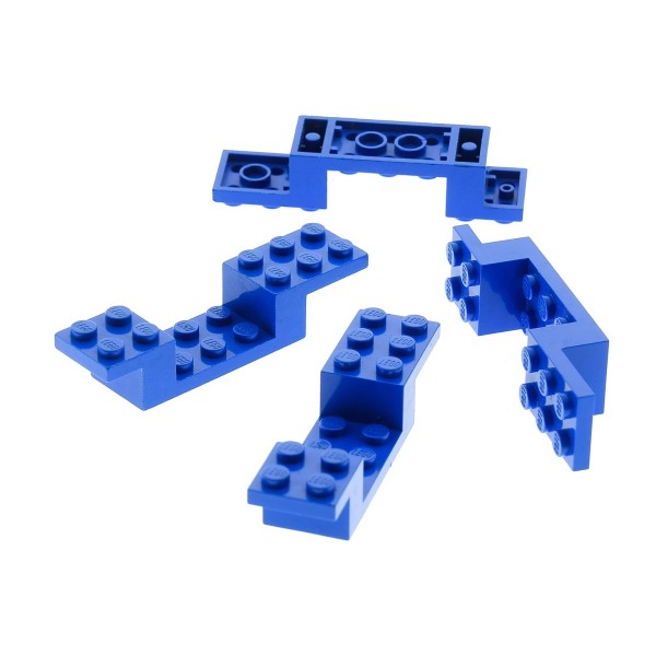 4x Lego Fahrgestell Winkel Platte 8x2x1 1/3 blau Auto 1787 6926 1793 473223 4732