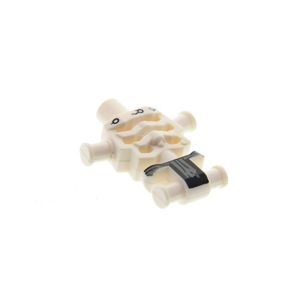 1 x Lego System Figur Torso Oberkörper Ninjago Skelett weiss Lendenschutz schwarz dunkel grau 2507 njo005 njo029 4612346 93060pb02