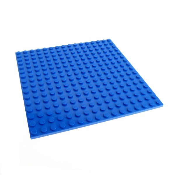 1x Lego Bau Platte 16x16 blau beidseitig bebaubar 5770 4610305 91405