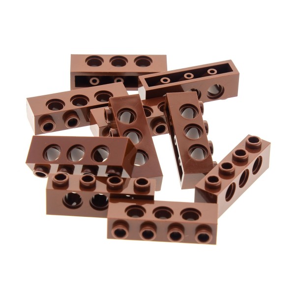 10 x Lego Technic Loch Stein reddish rot braun 1x4 Halterung Boot Star Wars Set 75192 10234 10144 10188 4267994 3701