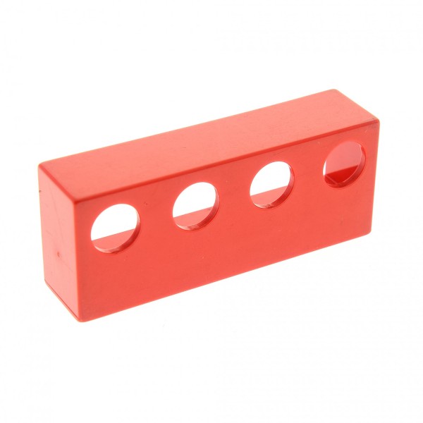 1x Lego Duplo Reling B-Ware abgenutzt 4L Schiff Boot Geländer rot Zaun 4668