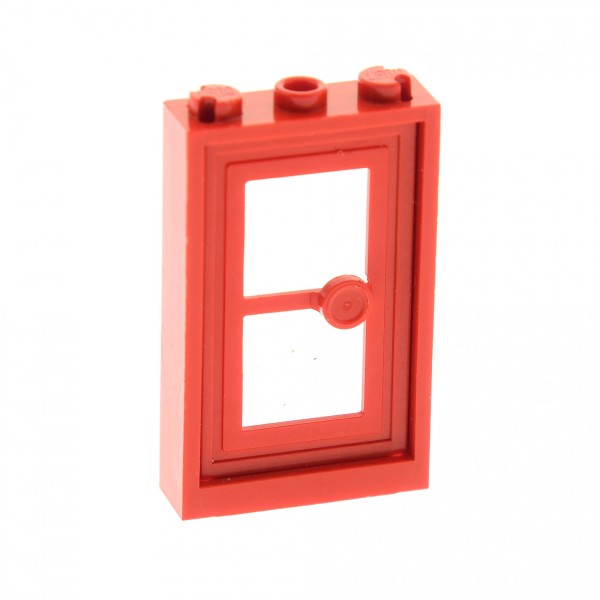 1x Lego Tür Rahmen 1x3x4 rot Tür Blatt rot Zarge Haus 7930 3579