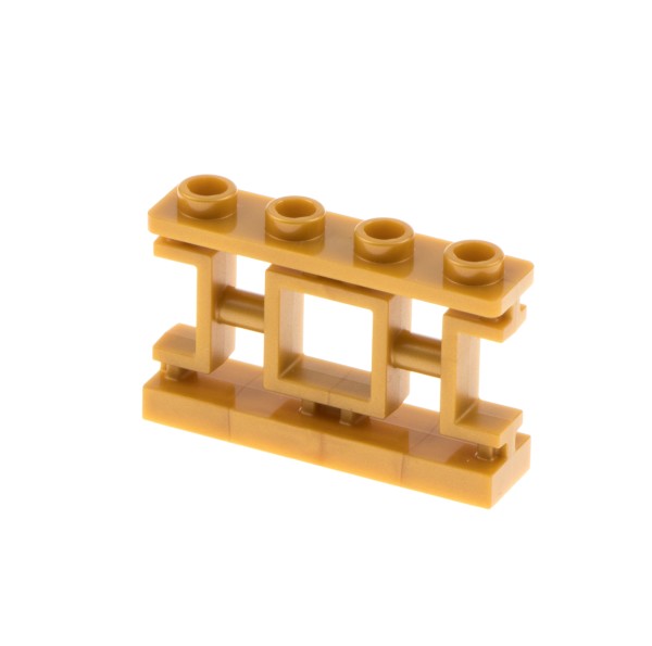 1x Lego Zaun 1x4x2 perl gold asiatisch Ornament Gatter Gitter 6195089 32932