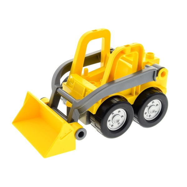 1x Lego Duplo Bau Fahrzeug mit Schaufel gelb neu-dunkel grau 5650 59178 41927c01