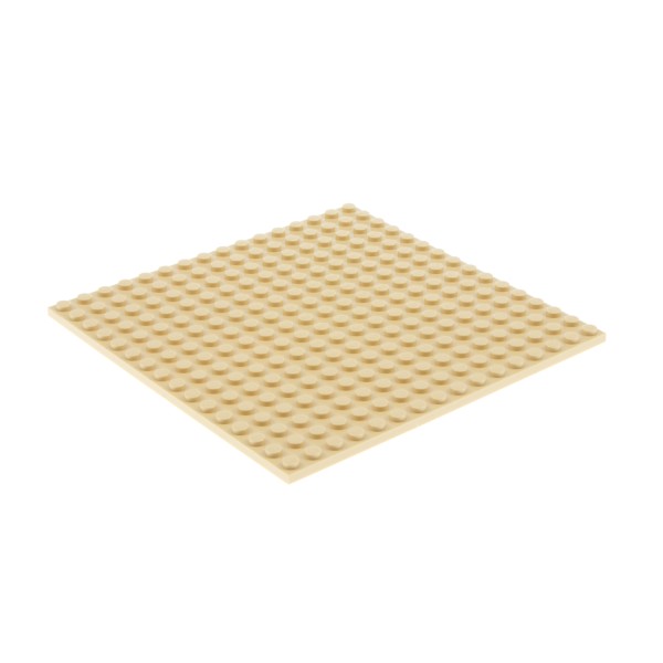 1x Lego Bau Platte 16x16 beidseitig bebaubar beige Grundplatte 4611414 91405