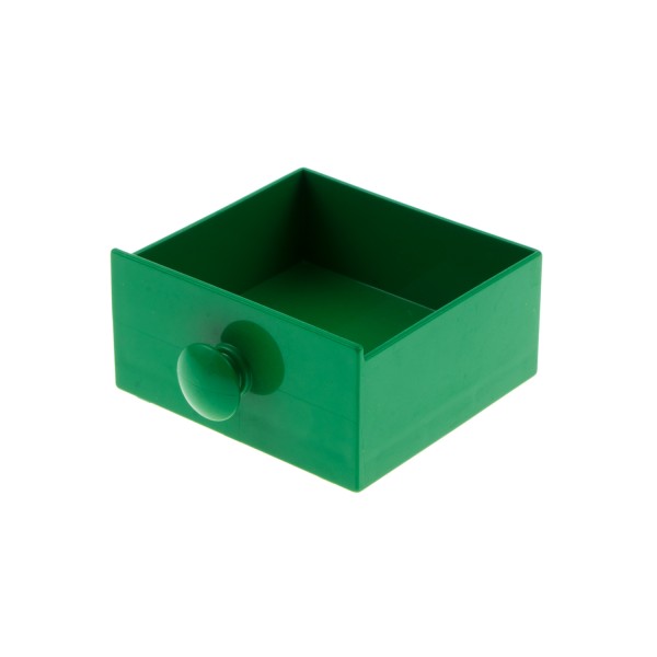 1x Lego Duplo Möbel Schublade 4x4 grün Knopf Griff rund Dolls 2955 4142419 31323