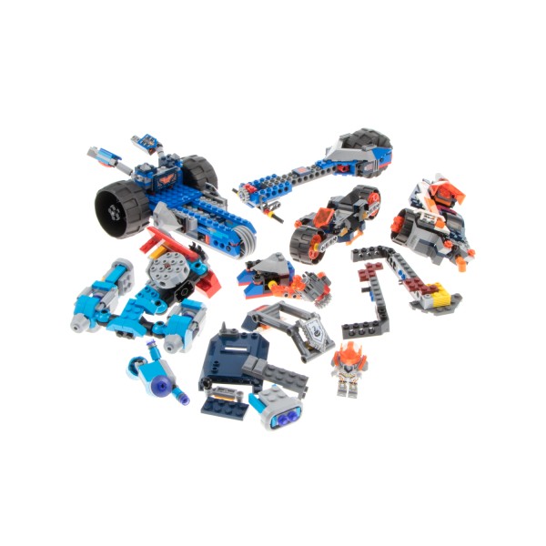 1x Lego Teile für Set Nexo Knights 70348 70315 blau grau 1 Figur unvollständig