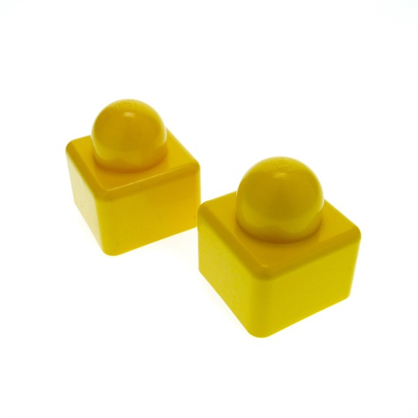 2x Lego Duplo Primo Baustein gelb 1x1 Baby 1 Noppe für Set 5434 9026 31000
