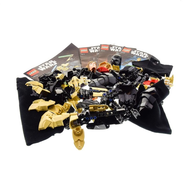 1 x Lego Bionicle Set Modell Technic für Buildable Figures Star Wars 75112 General Grievous 75117 Kylo Ren 75110 Luke Skywalker 3 Figuren mit Bauanleitung incomplete unvollständig 