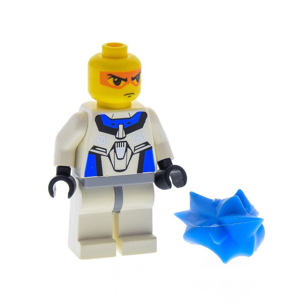 1 x Lego System Figur Exo-Force Hikaru weiss blau Haare hell blau 5966 7709 7700 53981 973pb0189c01 exf005