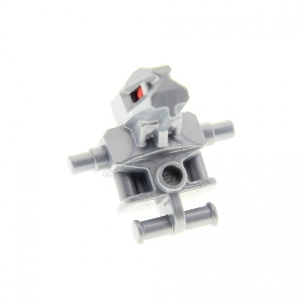 1 x Lego System Figur Torso Oberkörper Exo Force Roboter perl hell grau Augen Technic Achse rot Robot Devastator 4 für exf015 32062 53988 