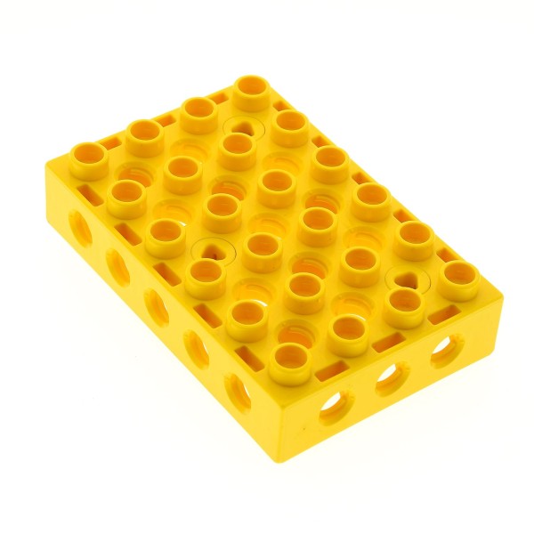1 x Lego Duplo Toolo Platte gelb 4x6 Stein Baustein Verbindung Halterung 2914 9201 9200 31345c01