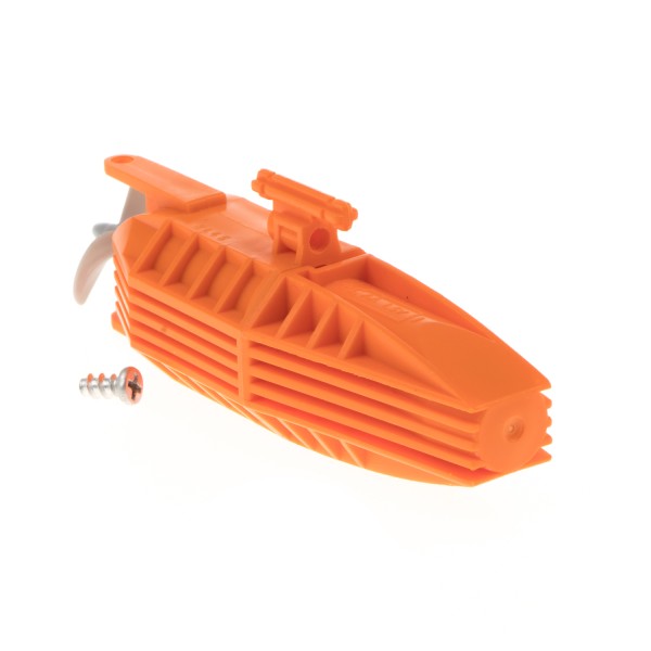 1x Lego Elektrik Boot Motor B-Ware abgenutzt 14x4x4 orange Schraube 48083 48064