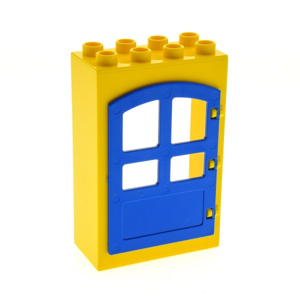 1x Lego Duplo Tür Rahmen gelb 2x4x5 Türblatt blau 4644211 4622343 31023 92094