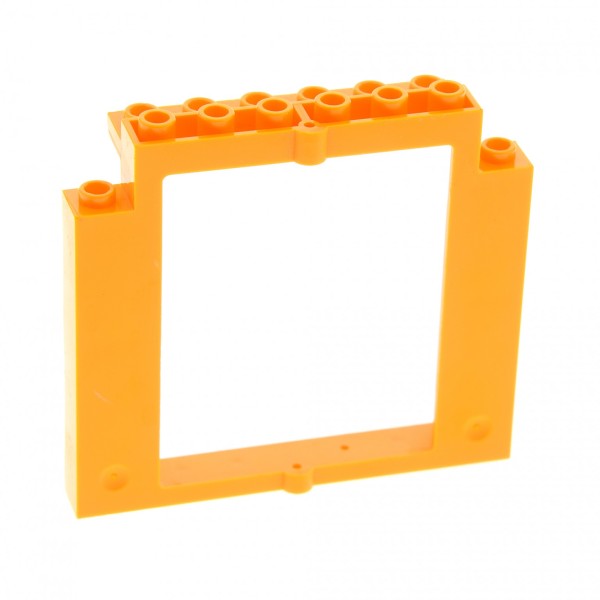 1 x Lego System Tür Rahmen medium hell orange 2x8x6 Castle Drehtür Burg Fenster Rahmen ohne Boden Ausschnitt für Set Harry Potter 4722 40253