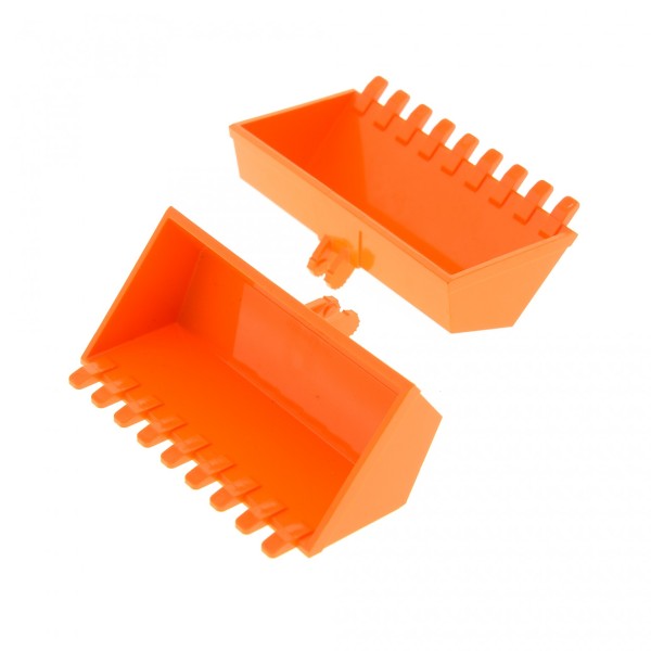 2x Lego Technic Bagger Schaufel orange 4x8 Digger Bucket Radlader 4542919 47508
