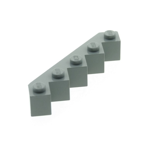 1x Lego Stein modifiziert 5x5x1 alt-hell grau fünf Ecken Facetten Zinne 6107