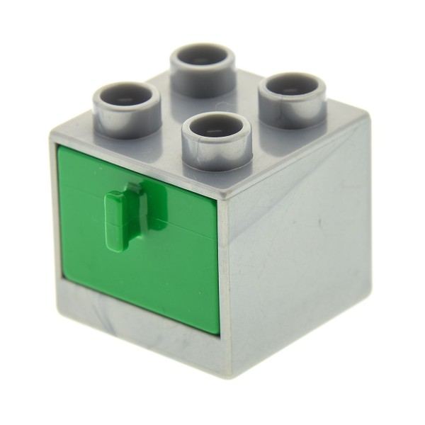 1x Lego Duplo Möbel Schrank 2x2 perl silber grau Kommode 4891 4193161 4890