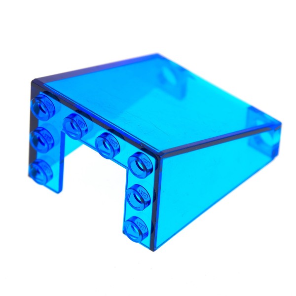 1x Lego Windschutzscheibe 3x4x4 transparent dunkel blau Auto Fenster 4872