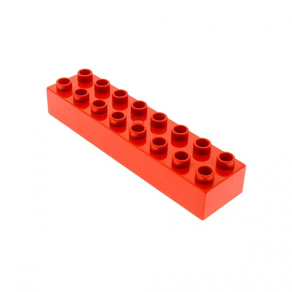 1x Lego Duplo Basic Bau Stein rot 2x8 Set 4665 9077 4968 4689 9134 419921 4199