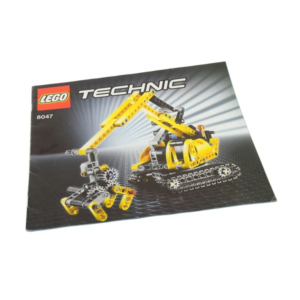 1x Lego Technic Bauanleitung Heft 2 Construction Bagger Kran Ketten 8047