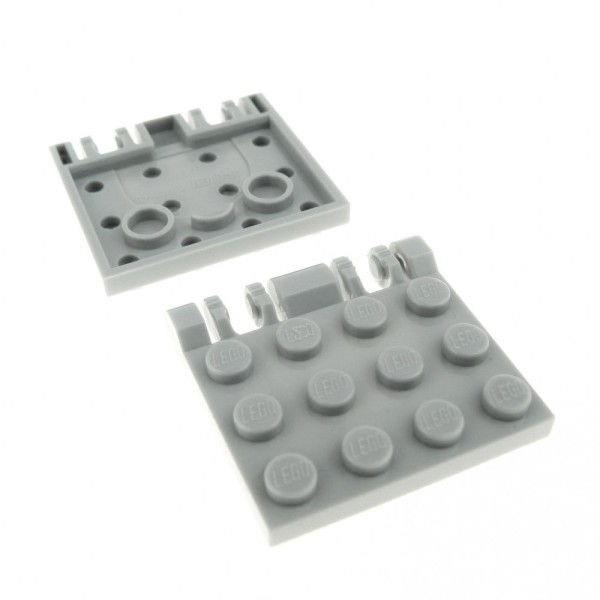 2x Lego Bau Scharnier Platte neu-hell grau 3x4 Klappe Raumschiff Star Wars 44570