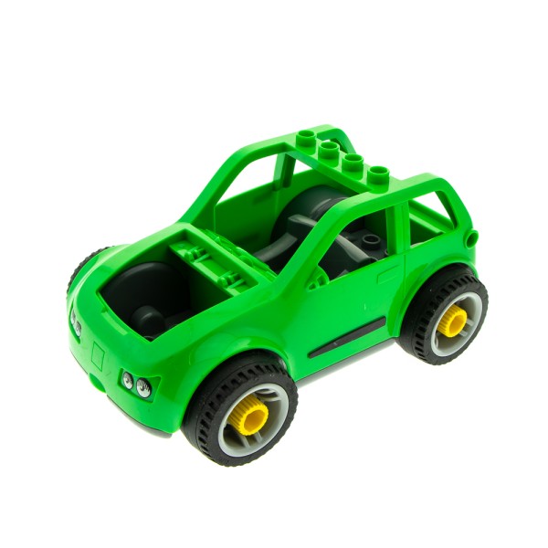 1x Lego Duplo Toolo Auto bright hell grün PKW Fahrzeug ohne Klappe 85353c01pb01