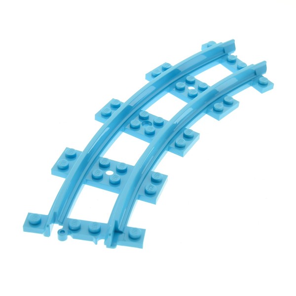 1x Lego Schiene azur hell blau Kurve Gleis Zug Friends Achterbahn 6125658 85976